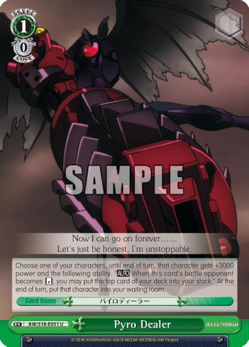 Pyro Dealer (18051) [AW/S18] - Weiss Schwarz Single