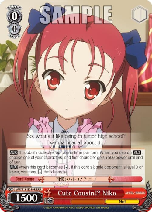 Cute Cousin!? Niko (RRR) (18059) [AW/S18] - Weiss Schwarz Single