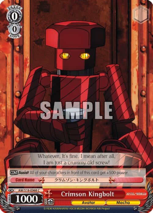 Crimson Kingbolt (18068) [AW/S18] - Weiss Schwarz Single