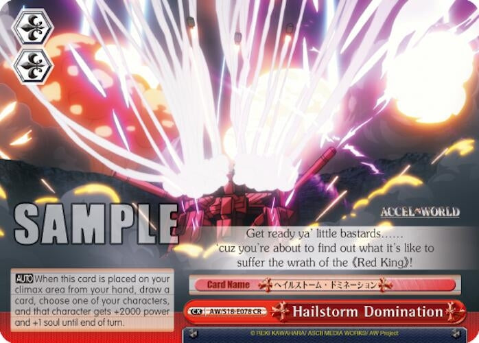 Hailstorm Domination (18078) [AW/S18] - Weiss Schwarz Single