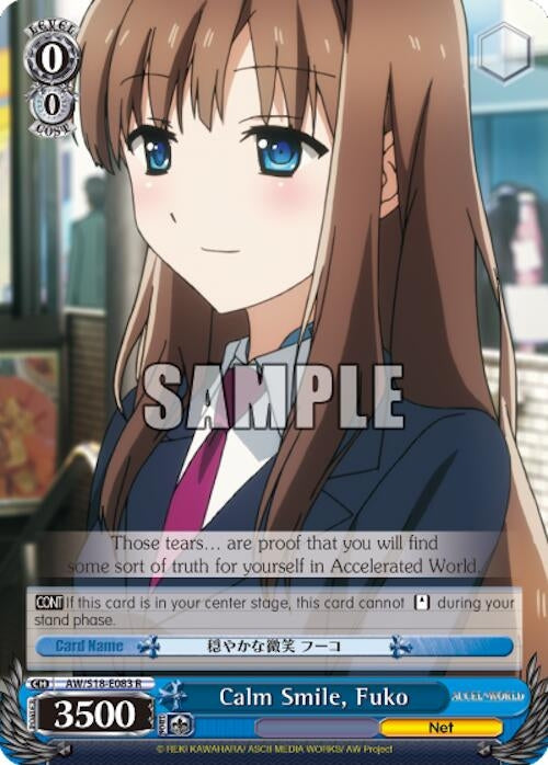Calm Smile Fuko (18083) [AW/S18] - Weiss Schwarz Single