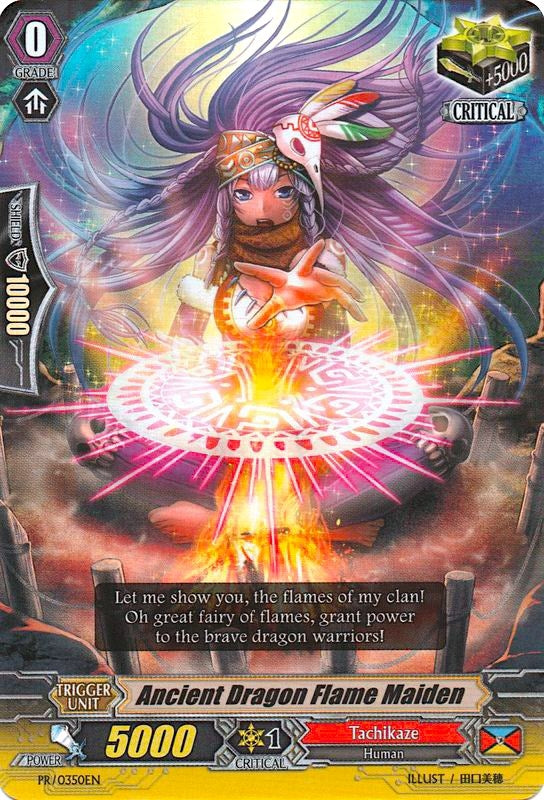Ancient Dragon Flame Maiden (350) [PR] - Cardfight Vanguard Single