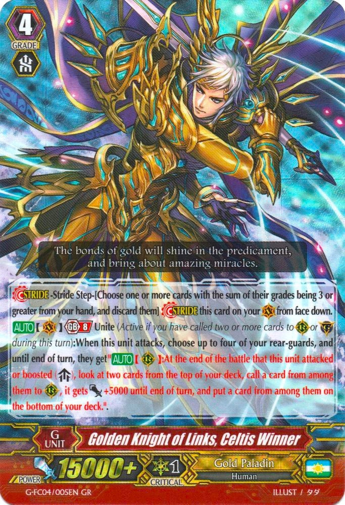 Golden Knight of Links Celtis Winner (4005) [G-FC04] - Cardfight Vanguard Single