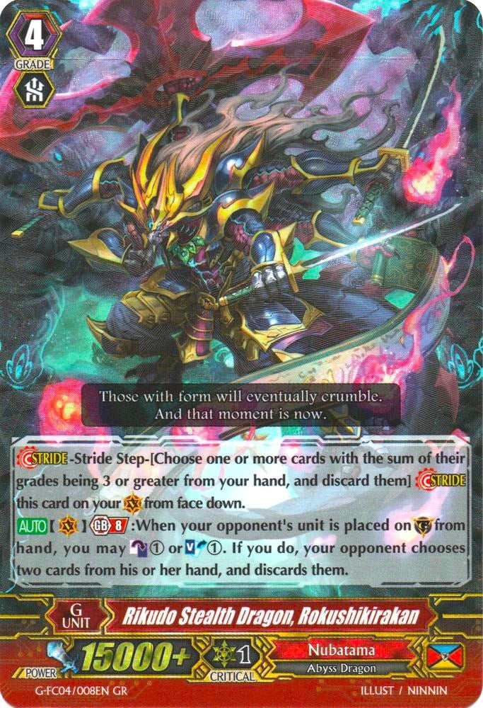 Rikudo Stealth Dragon Rokushikirakan (4008) [G-FC04] - Cardfight Vanguard Single