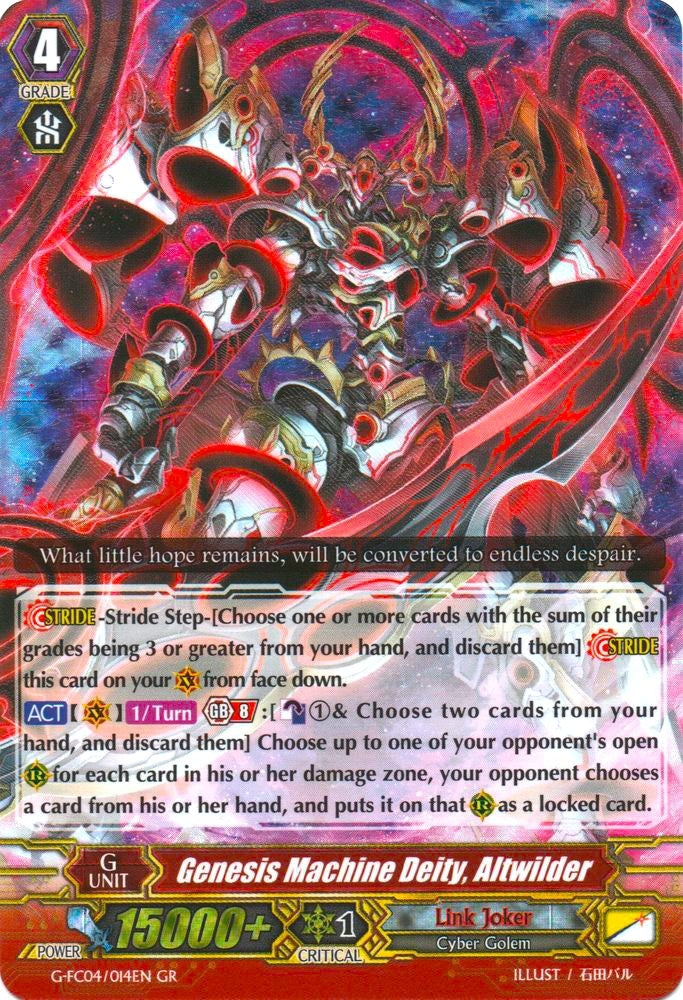 Genesis Machine Deity Altwilder (4014) [G-FC04] - Cardfight Vanguard Single