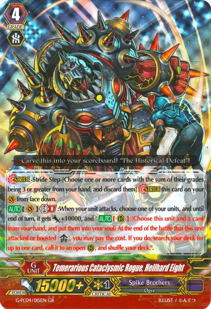 Temerarious Cataclysmic Rogue Hellhard Eight (4015) [G-FC04] - Cardfight Vanguard Single
