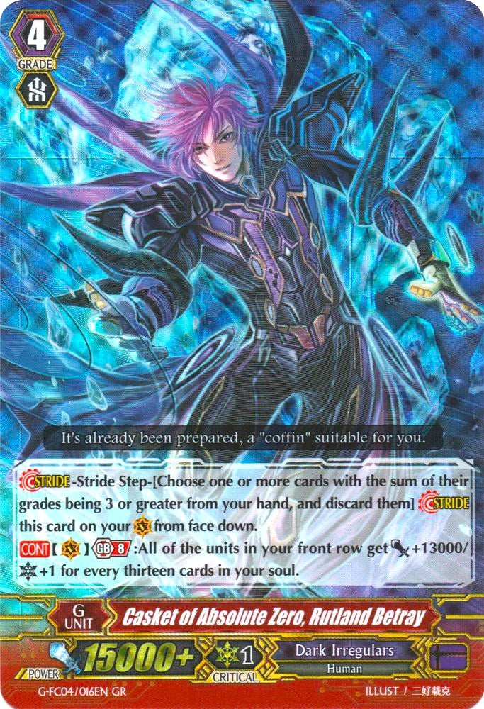 Casket of Absolute Zero Rutland Betray (4016) [G-FC04] - Cardfight Vanguard Single