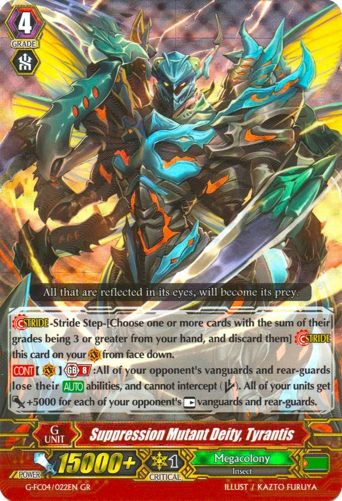 Suppression Mutant Deity Tyrantis (4022) [G-FC04] - Cardfight Vanguard Single