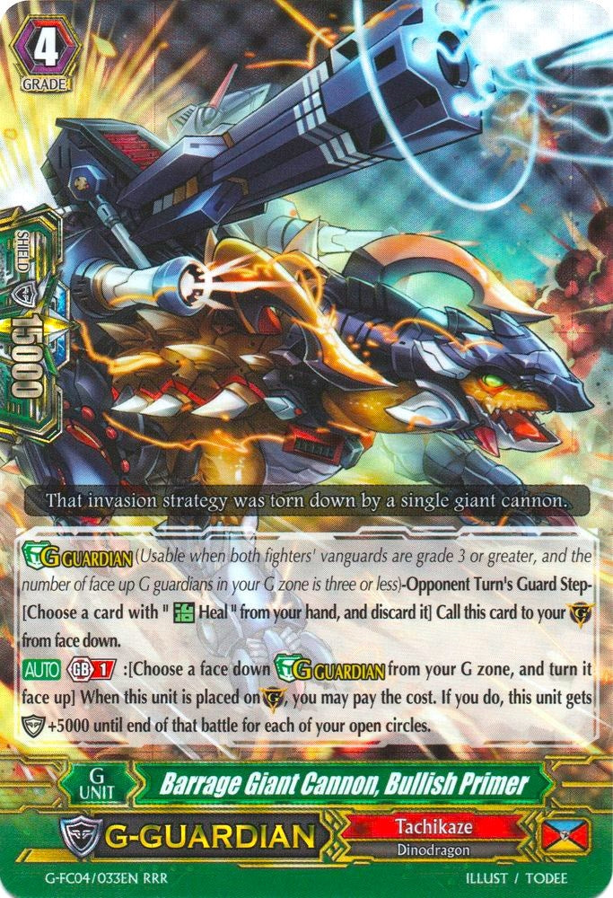Barrage Giant Cannon Bullish Primer (4033) [G-FC04] - Cardfight Vanguard Single