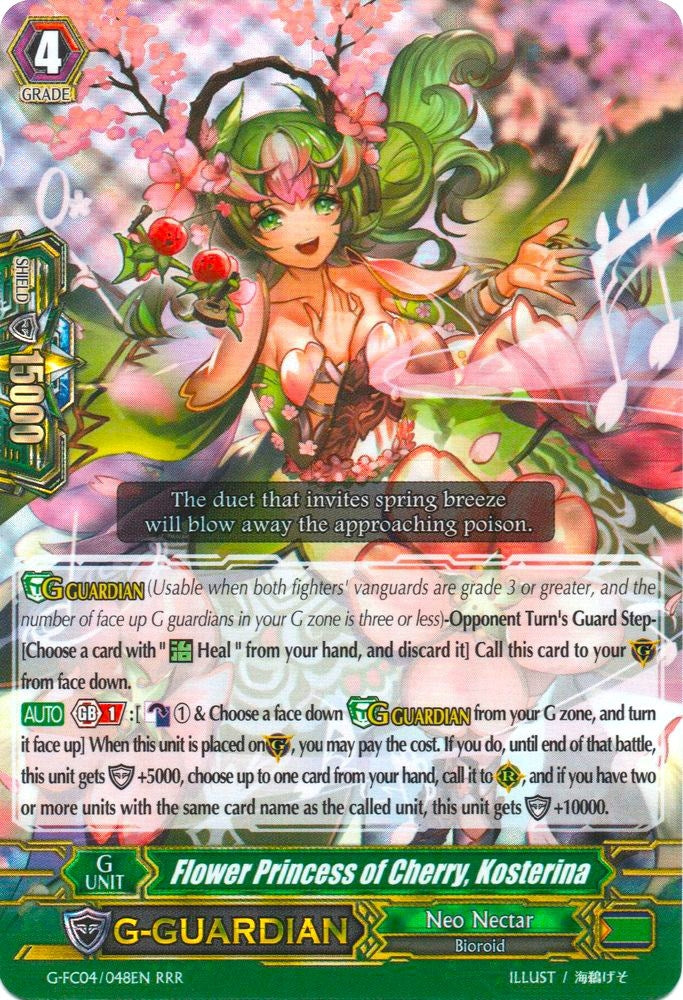 Flower Princess of Cherry Kosterina (4048) [G-FC04] - Cardfight Vanguard Single