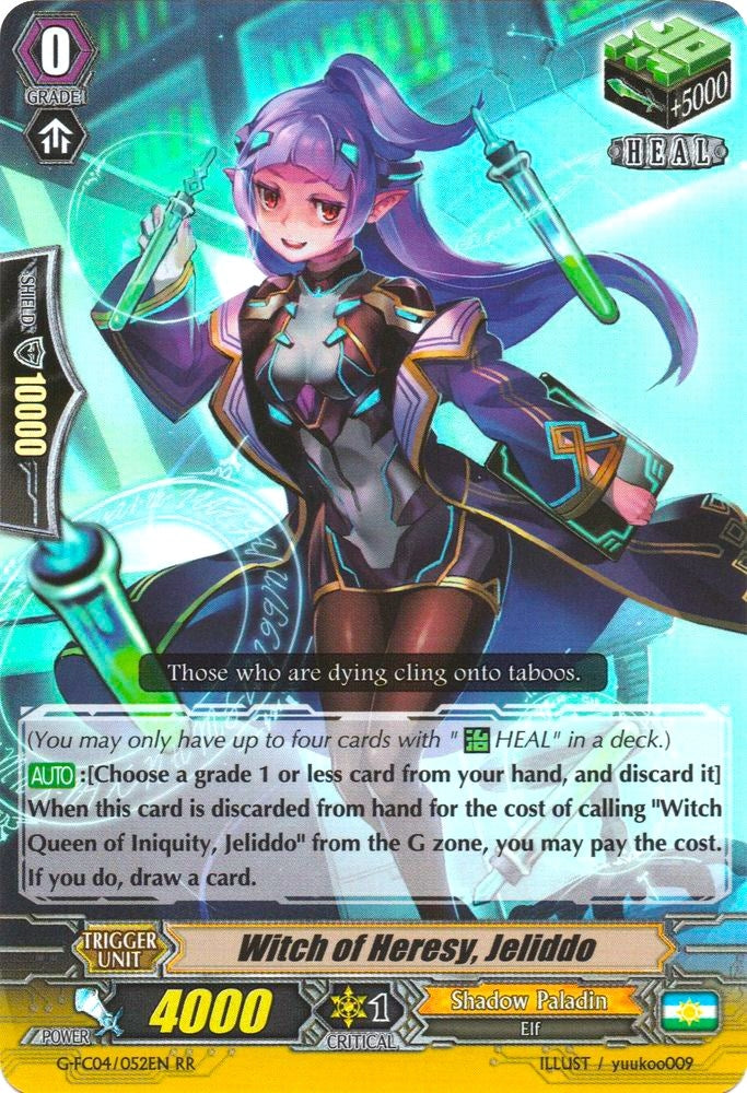 Witch of Heresy Jeliddo (4052) [G-FC04] - Cardfight Vanguard Single