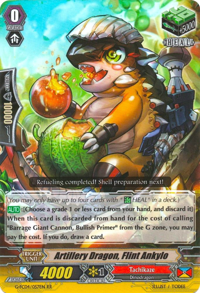 Artillery Dragon Flint Ankylo (4057) [G-FC04] - Cardfight Vanguard Single