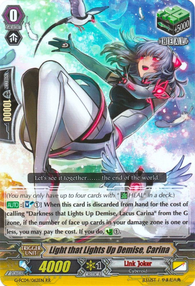 Light that Lights Up Demise Carina (4062) [G-FC04] - Cardfight Vanguard Single