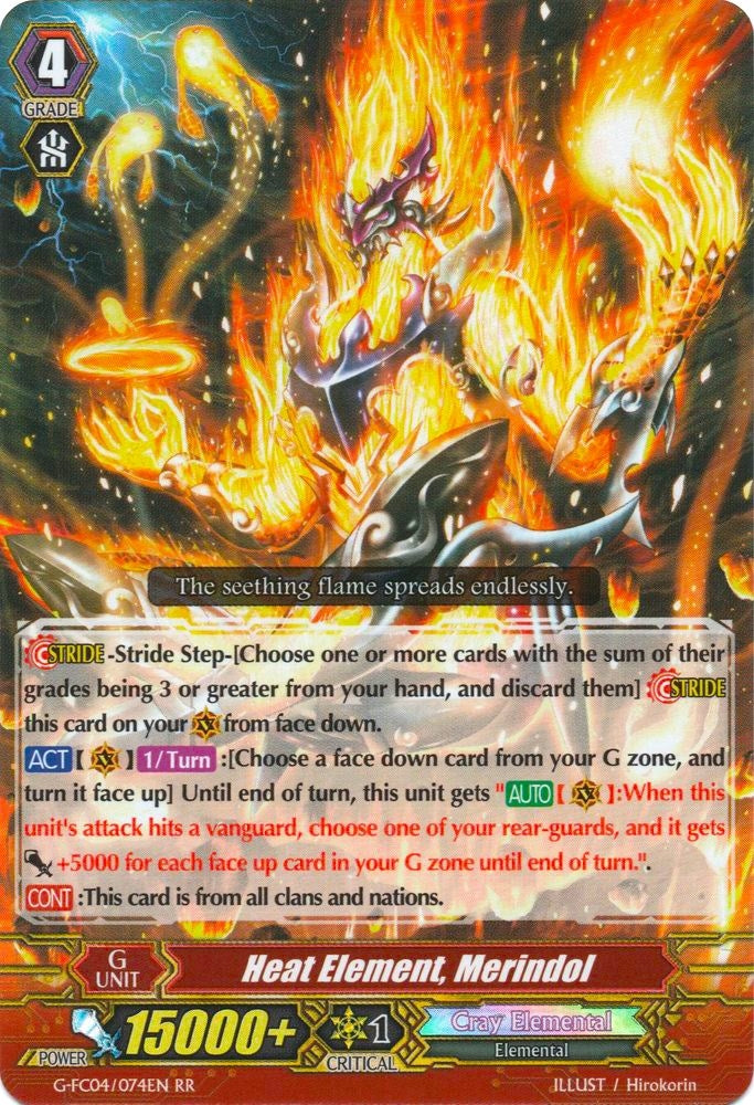 Heat Element Merindol (4074) [G-FC04] - Cardfight Vanguard Single