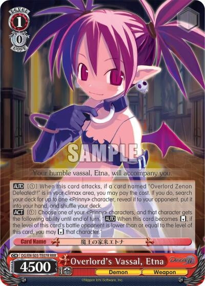 Overlord’s Vassal Etna (RRR) (307) [DG/EN-S03] - Weiss Schwarz Single