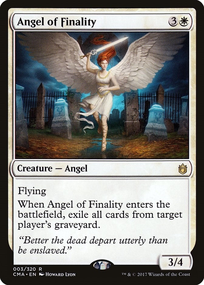Angel of Finality (3) [CMA] - MTG Single