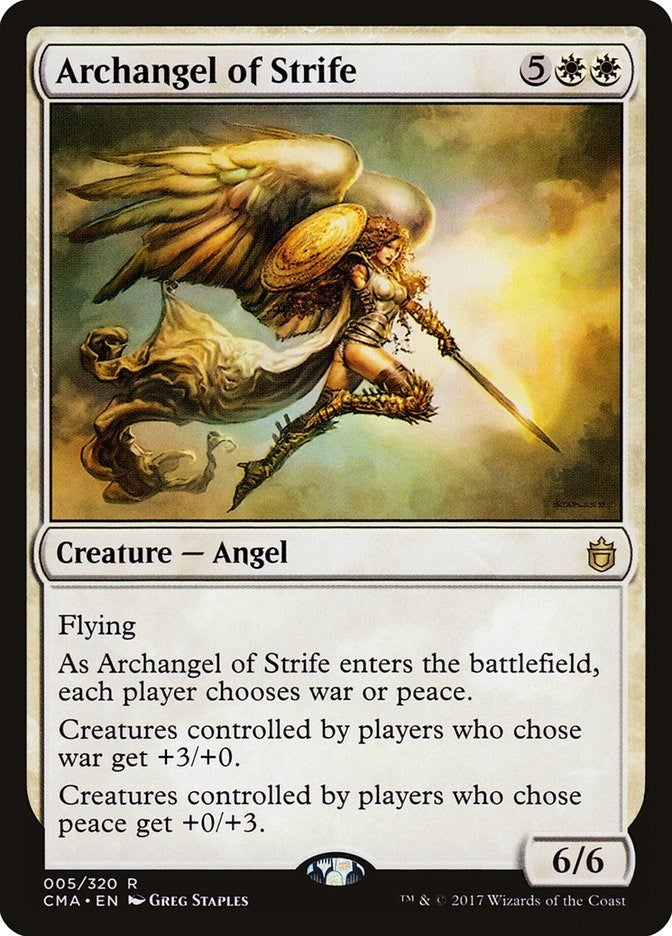 Archangel of Strife (5) [CMA] - MTG Single