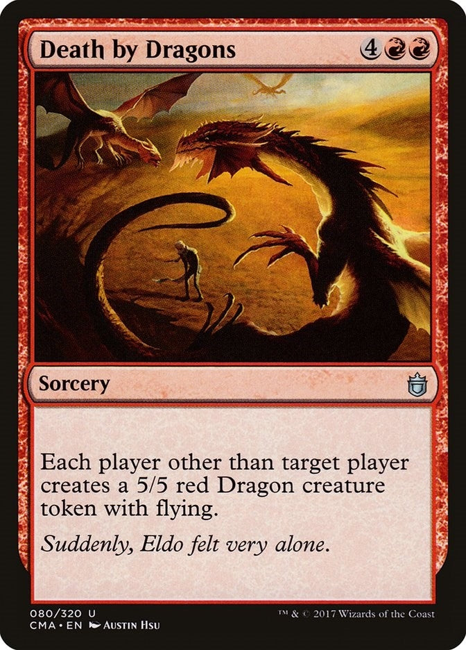 Death by Dragons (80) [CMA] - MTG Single