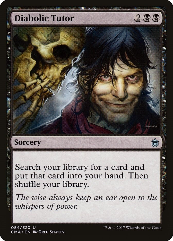Diabolic Tutor (54) [CMA] - MTG Single