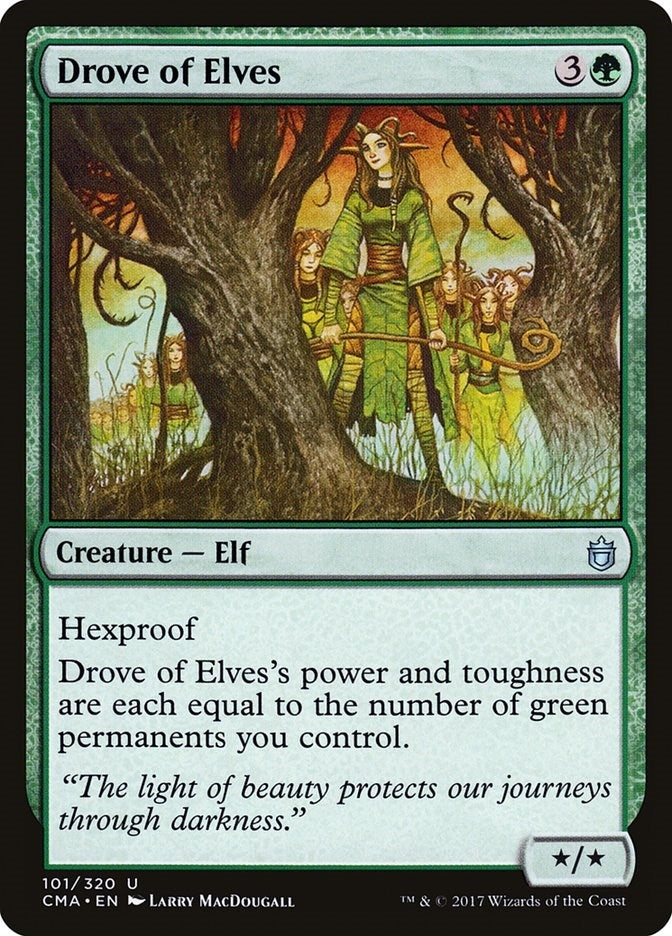 Drove of Elves (101) [CMA] - MTG Single
