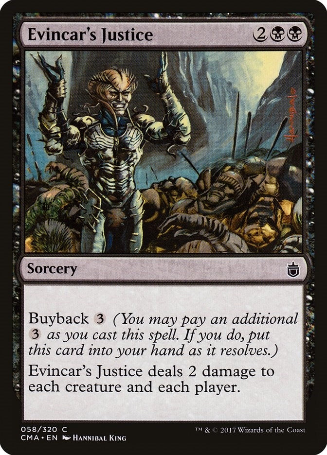 Evincar’s Justice (58) [CMA] - MTG Single