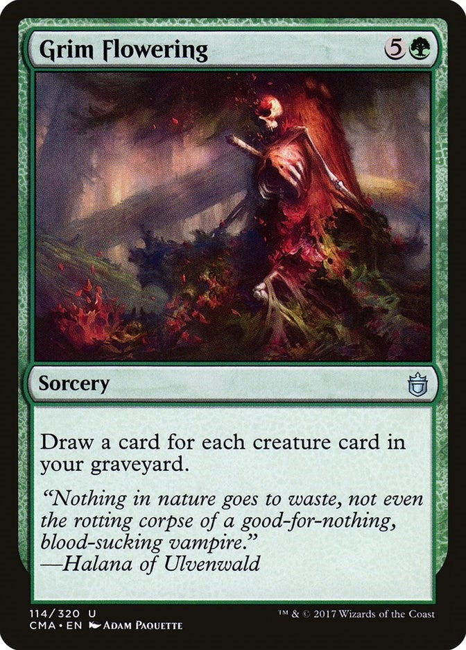 Grim Flowering (114) [CMA] - MTG Single