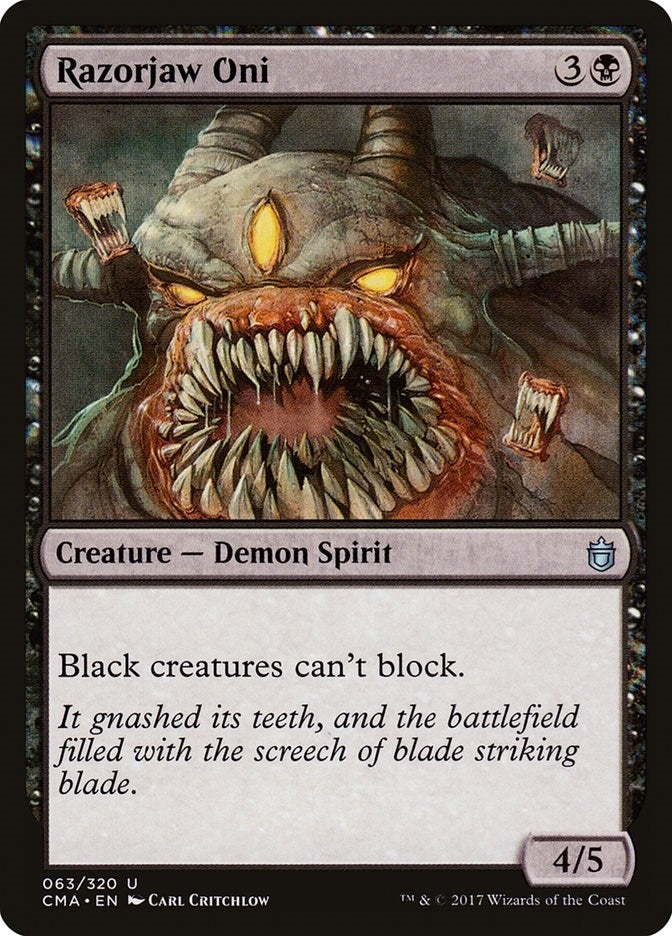 Razorjaw Oni (63) [CMA] - MTG Single