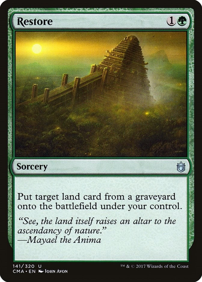 Restore (141) [CMA] - MTG Single