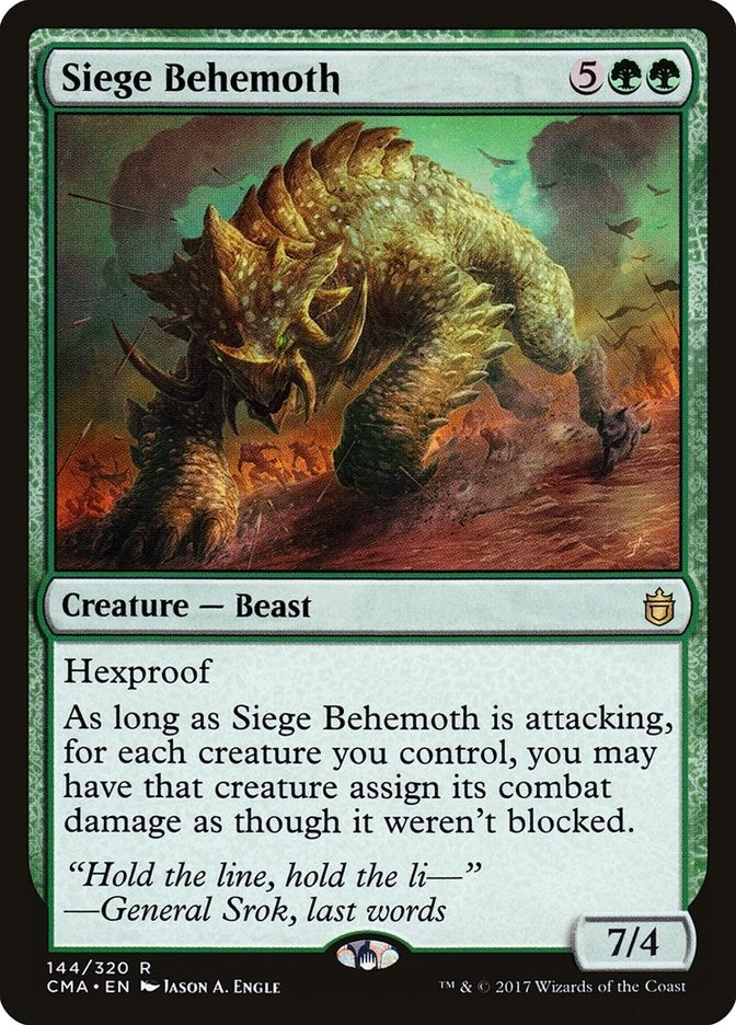 Siege Behemoth (144) [CMA] - MTG Single