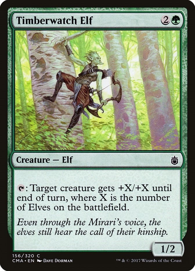 Timberwatch Elf (156) [CMA] - MTG Single