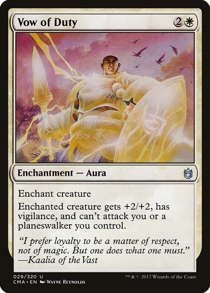 Vow of Duty (29) [CMA] - MTG Single