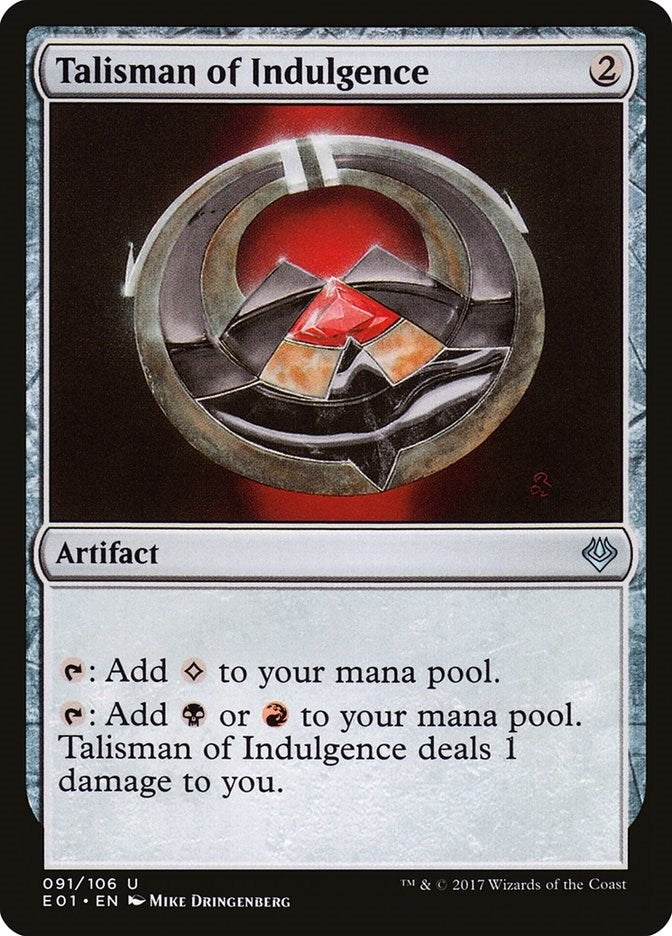 Talisman of Indulgence (91) [AC2] - MTG Single