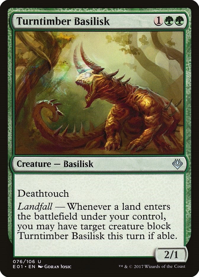Turntimber Basilisk (76) [AC2] - MTG Single