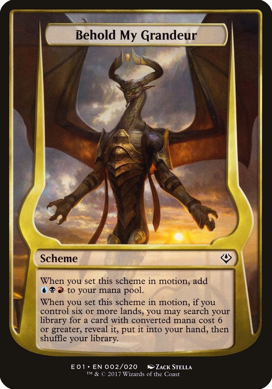 Behold My Grandeur (Archenemy: Nicol Bolas) (2) [OVER] - MTG Single