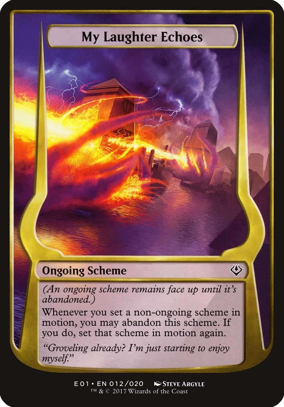 My Laughter Echoes (Archenemy: Nicol Bolas) (12) [OVER] - MTG Single