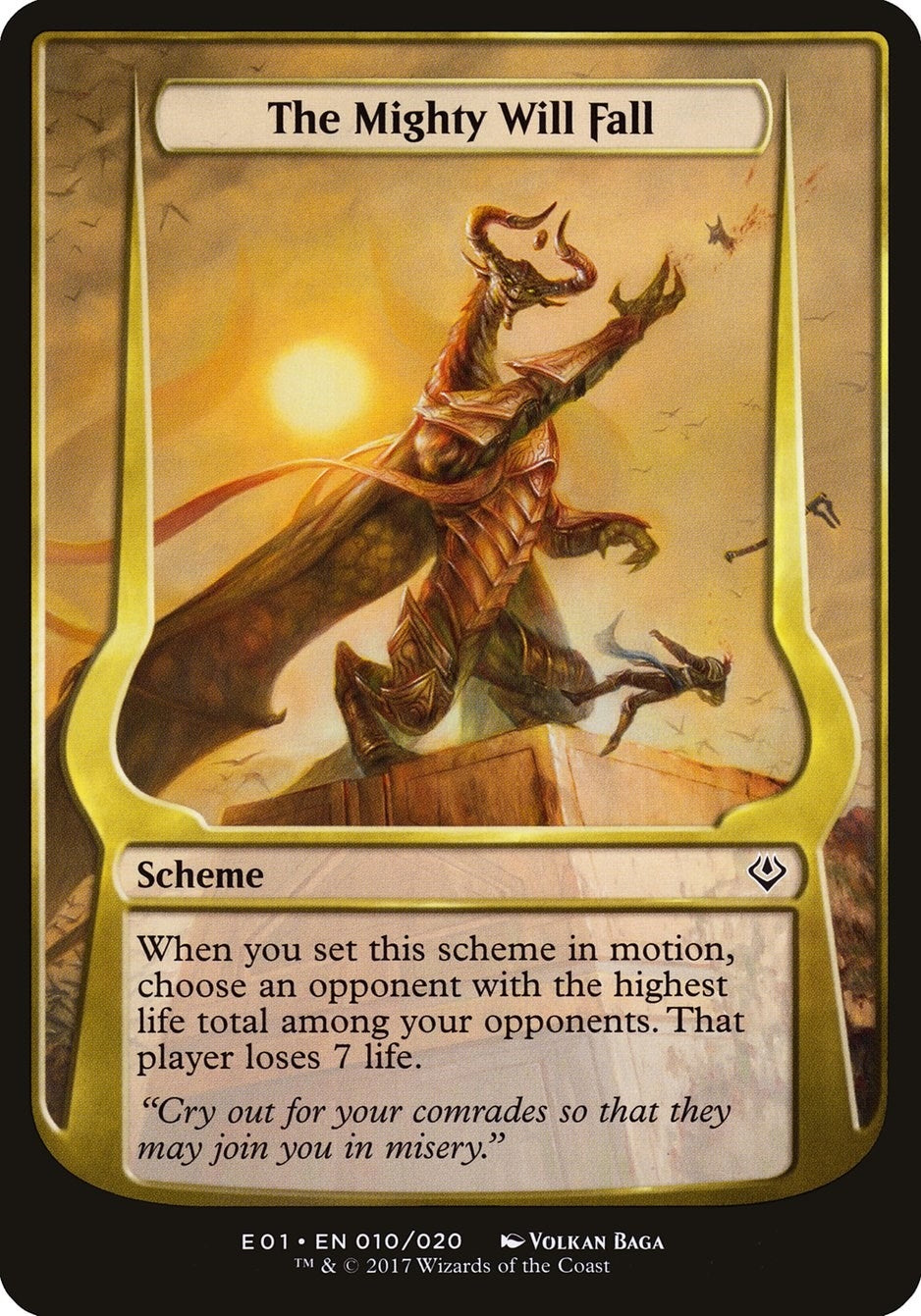 The Mighty Will Fall (Archenemy: Nicol Bolas) (15) [OVER] - MTG Single