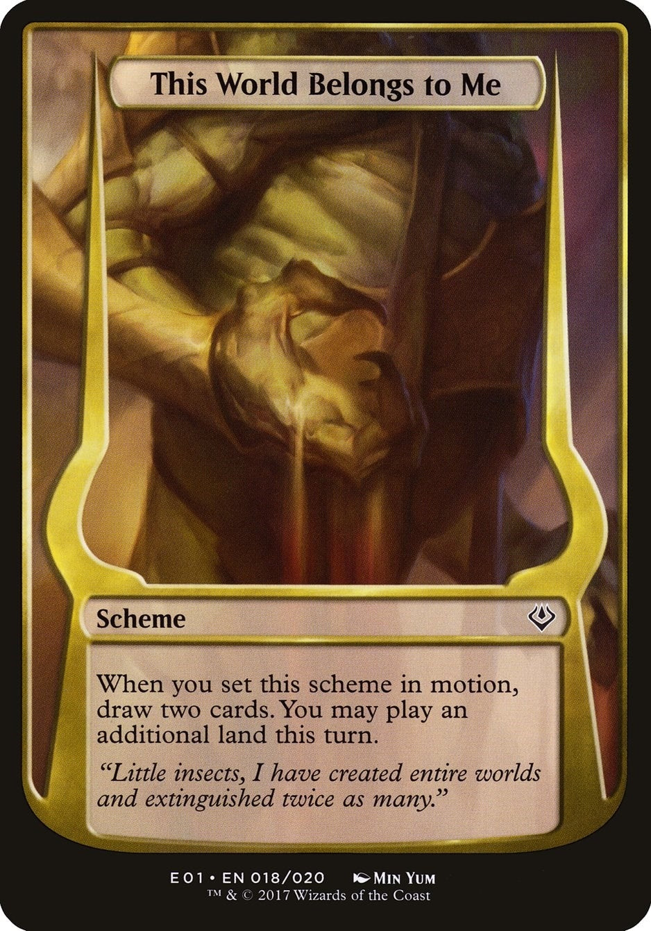 This World Belongs to Me (Archenemy: Nicol Bolas) (18) [OVER] - MTG Single