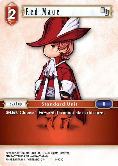 Red Mage (Arc) (1) [OP1] - Final Fantasy TCG Single