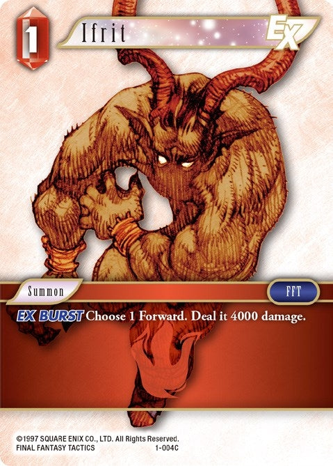 Ifrit EX (1) [OP1] - Final Fantasy TCG Single