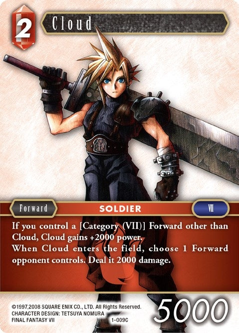 Cloud (Common) (1) [OP1] - Final Fantasy TCG Single