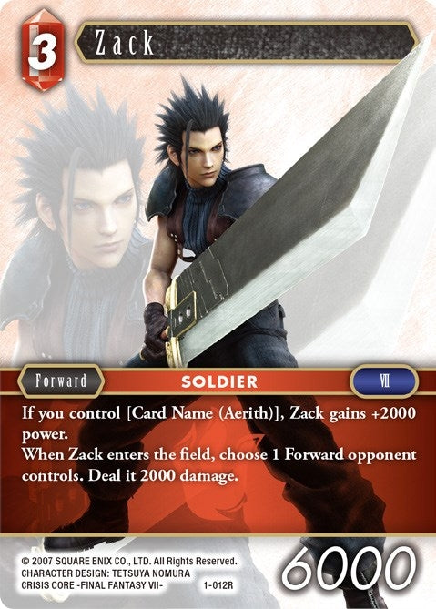 Zack (1) [OP1] - Final Fantasy TCG Single