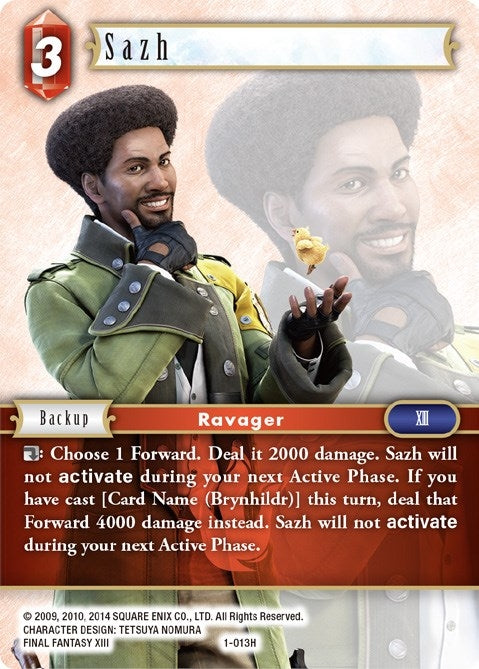 Sazh (1) [OP1] - Final Fantasy TCG Single