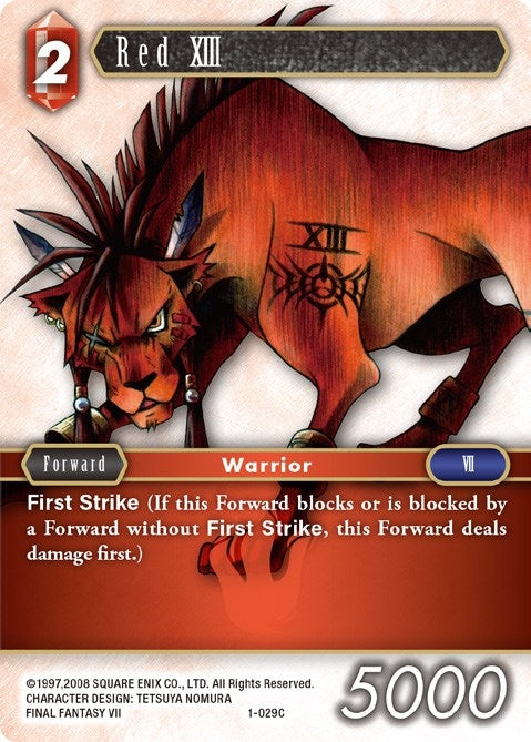 Red XIII (1) [OP1] - Final Fantasy TCG Single