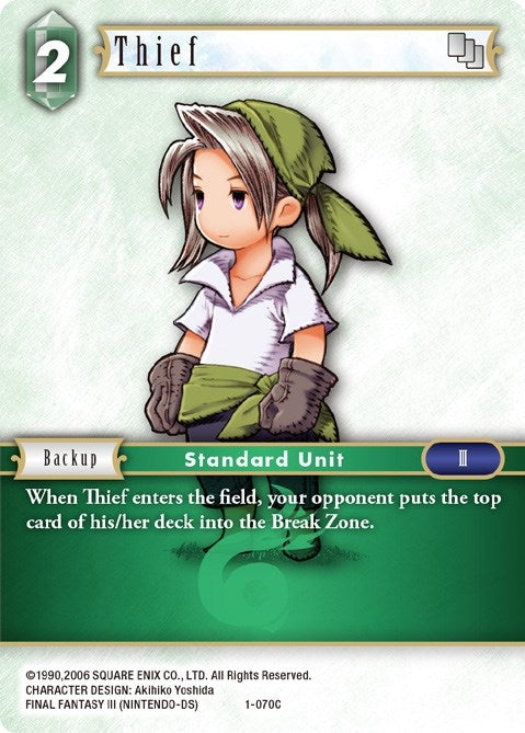 Thief (Luneth) (1) [OP1] - Final Fantasy TCG Single