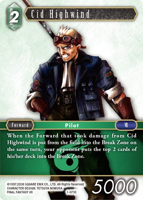 Cid Highwind (Common) (1) [OP1] - Final Fantasy TCG Single