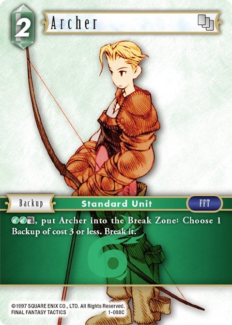 Archer (Male Unit) - 1-088C (1) [OP1] - Final Fantasy TCG Single