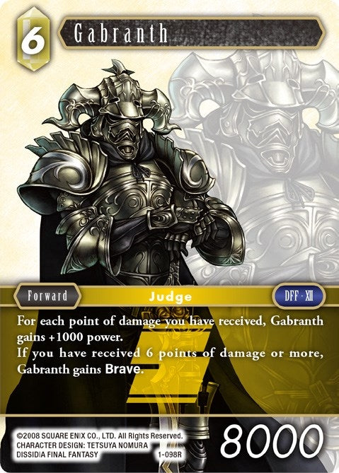Gabranth (1) [OP1] - Final Fantasy TCG Single