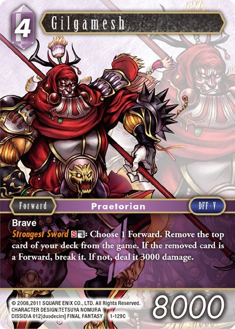 Gilgamesh (Common) (1) [OP1] - Final Fantasy TCG Single