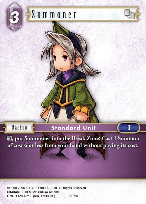 Summoner (Luneth) (1) [OP1] - Final Fantasy TCG Single