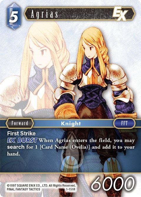 Agrias EX (1) [OP1] - Final Fantasy TCG Single